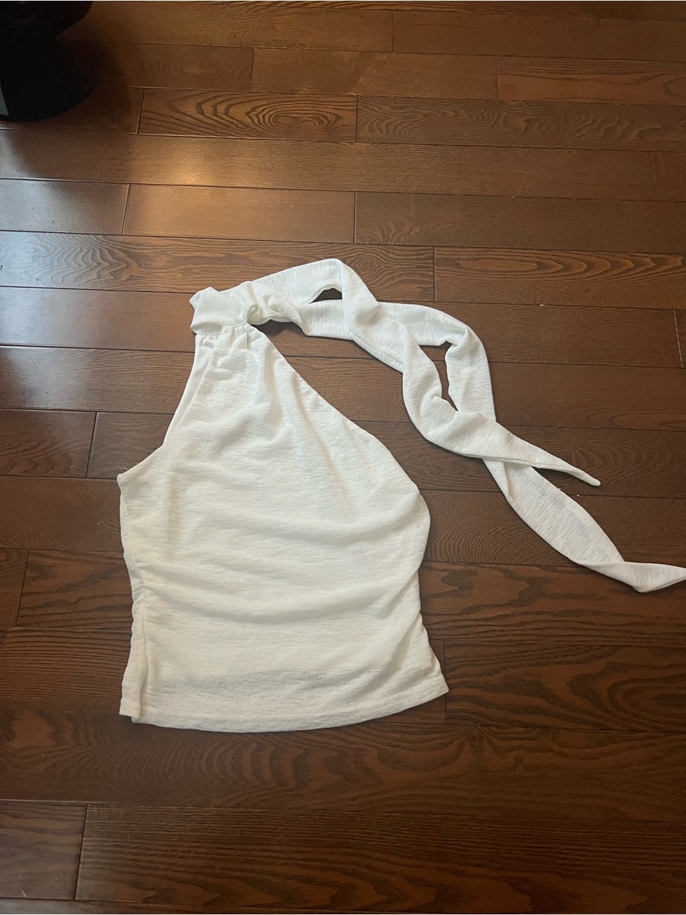 Princess Polly White One-Shoulder scarf Tank